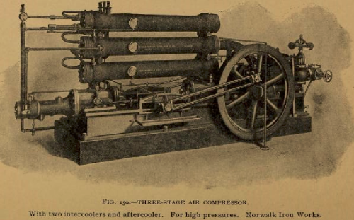 vintage three stage compressor